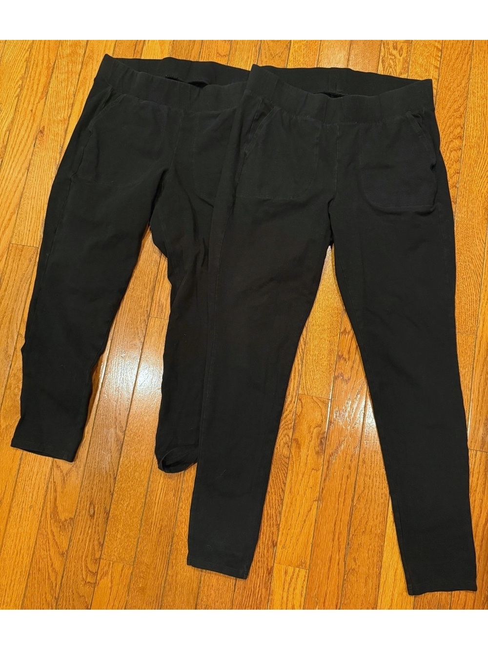 Torrid Black Pocket Leggings Bundle Size 0 Set of 2 Cropped & Full Length